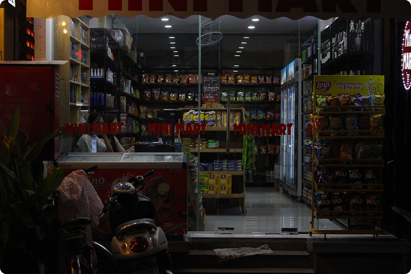 Marché nocturne en Asie